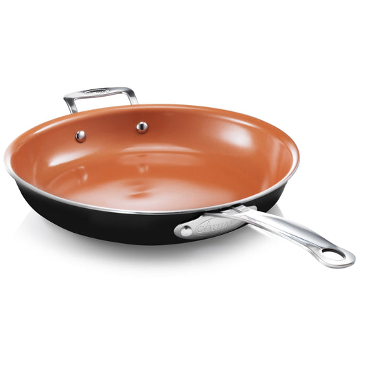 Gotham Steel 12.5 Nonstick Fry Pan with Stay Cool Handle