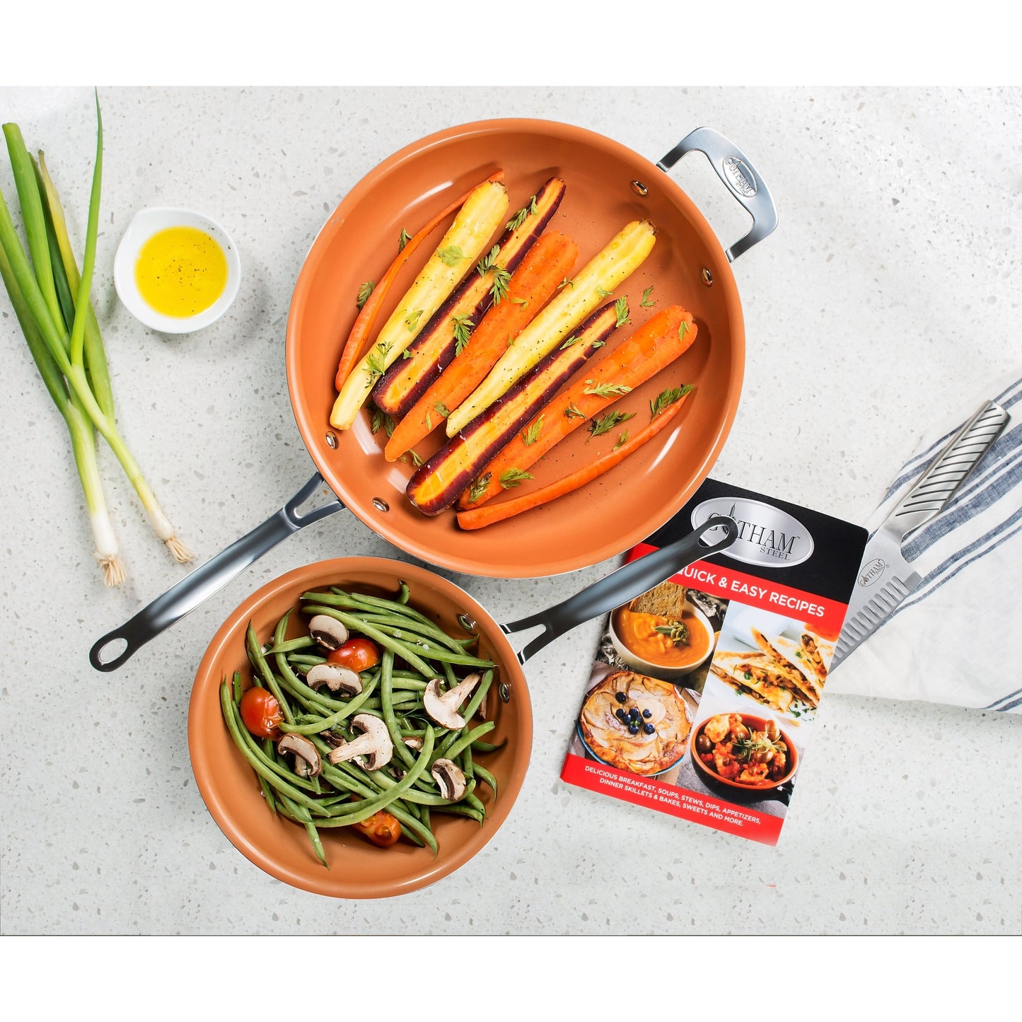 Gotham Steel 12.5 Nonstick Fry Pan with Stay Cool Handle