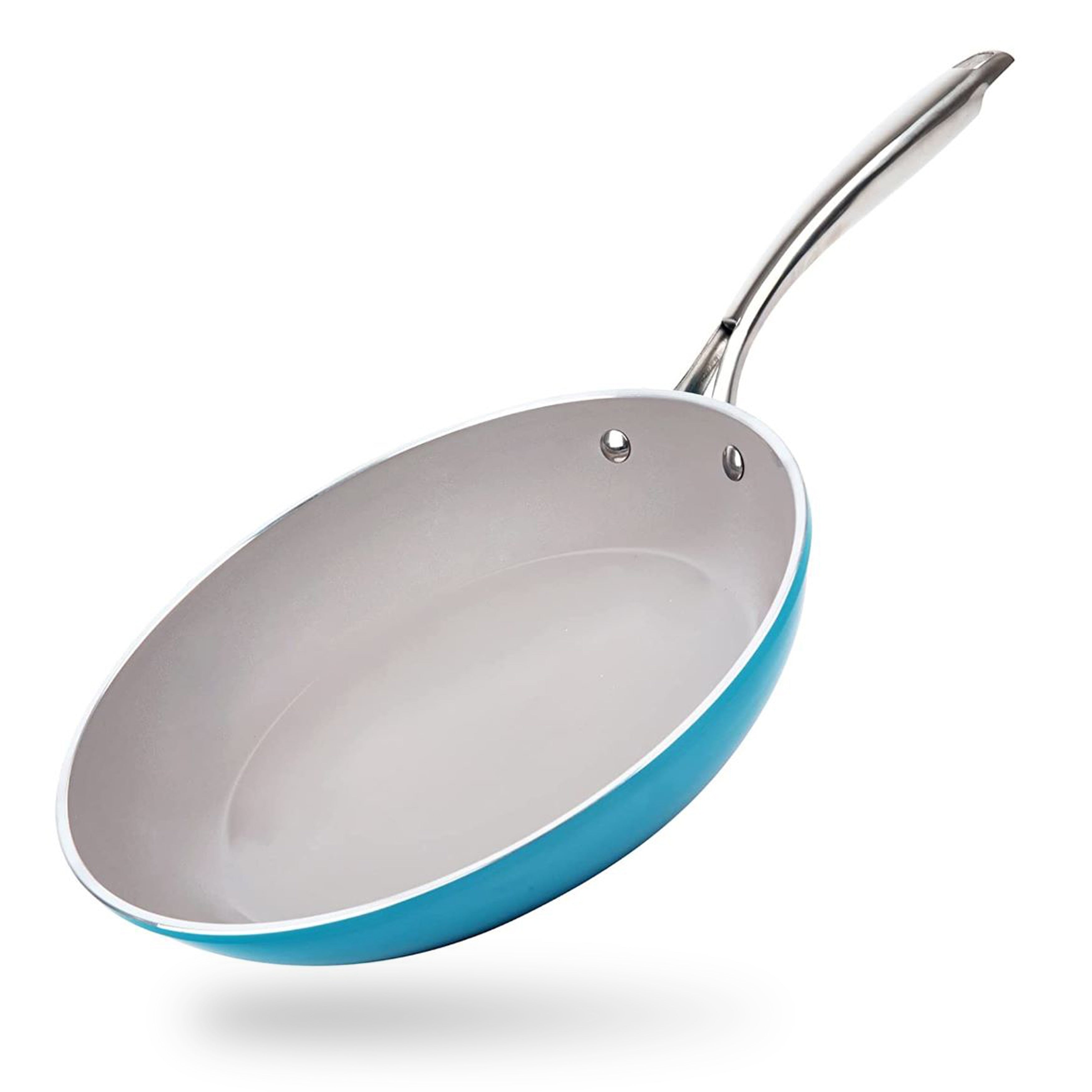 Gotham Steel Aqua Blue 12 Nonstick Fry Pan with Stay Cool Handle