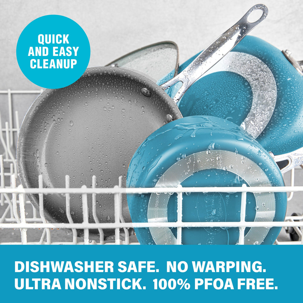 Gotham Steel Aqua Blue 12 Nonstick Fry Pan with Stay Cool Handle
