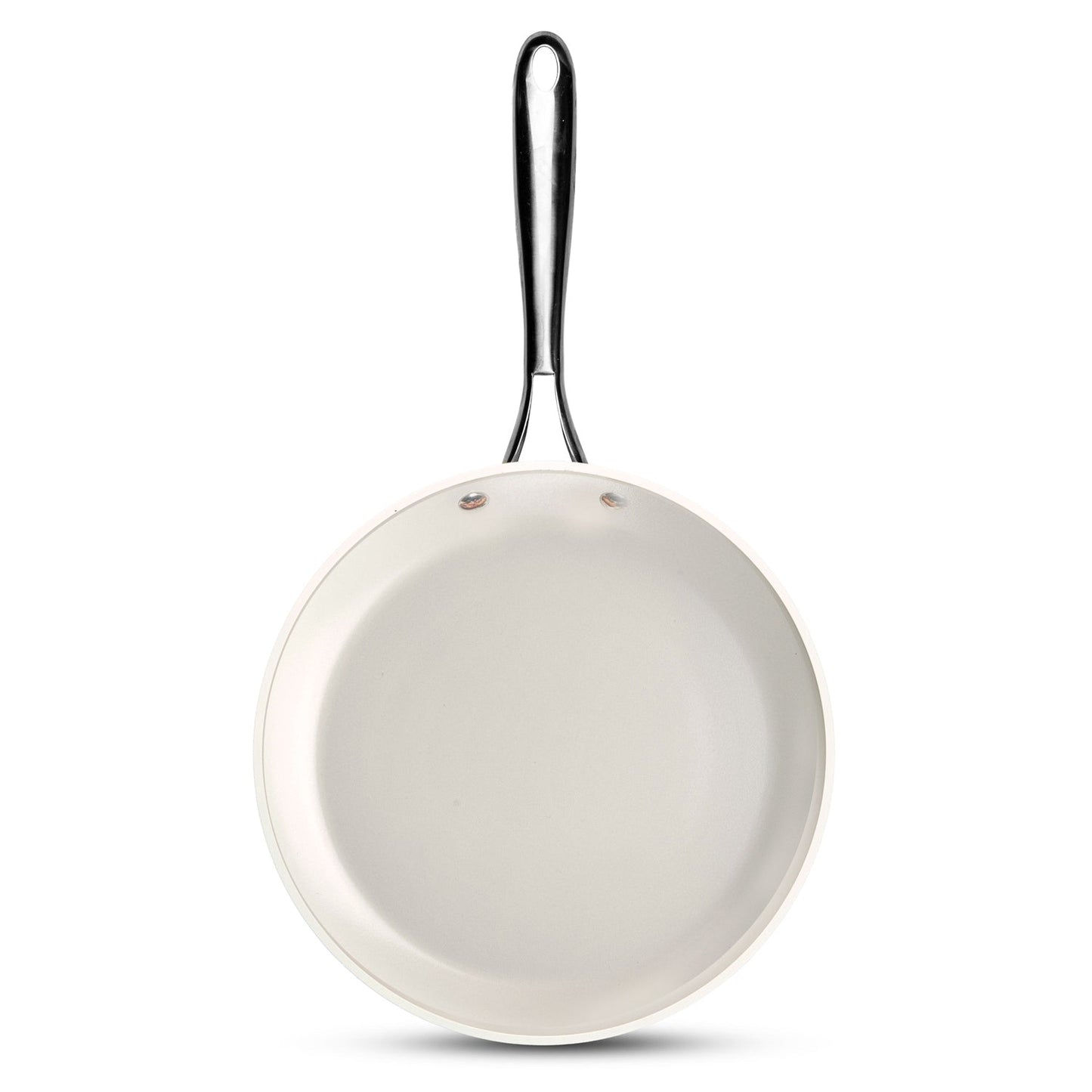 Gotham Steel Cream 12'' Ultra Nonstick Ceramic Fry Pan with Stay Cool Handle