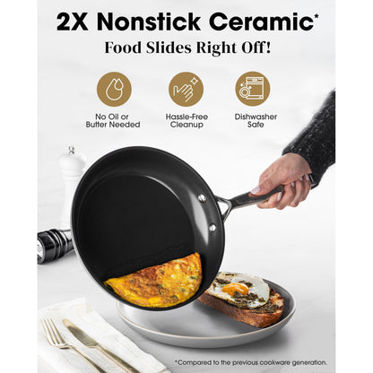 Gotham Steel Pro Ultra Ceramic 2X 8'' Nonstick Fry Pan