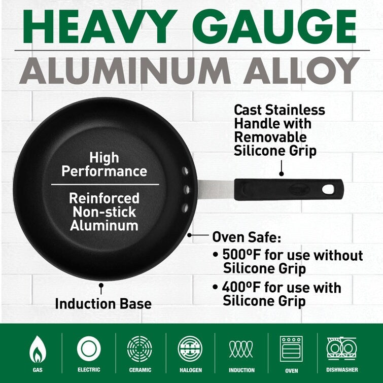 Gotham Steel Professional Series NSF Fry Pan with Removeable Rubber Handle