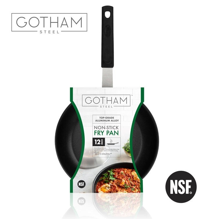Gotham Steel Professional Series NSF Fry Pan with Removeable Rubber Handle