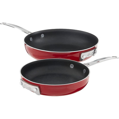 Gotham Steel Nonstick Pots and Pans 10 Pc Cookware Set, Red