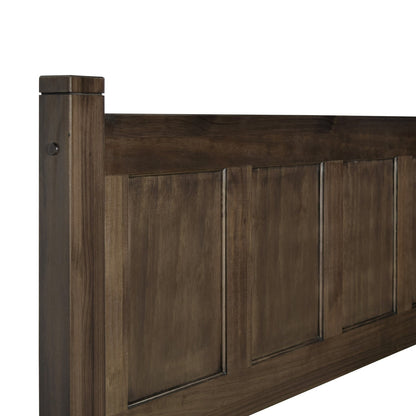 Grain Wood Furniture Shaker Solid Wood Panel Platform Bed