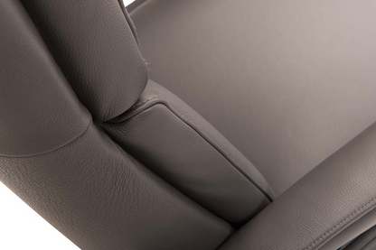 Fauteuil inclinable en cuir gris Billund