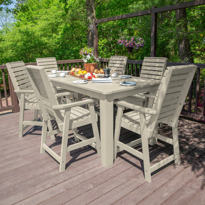 HIGHWOOD 7-Piece Counter Height Outdoor Dining Set - 42 x 84 Table