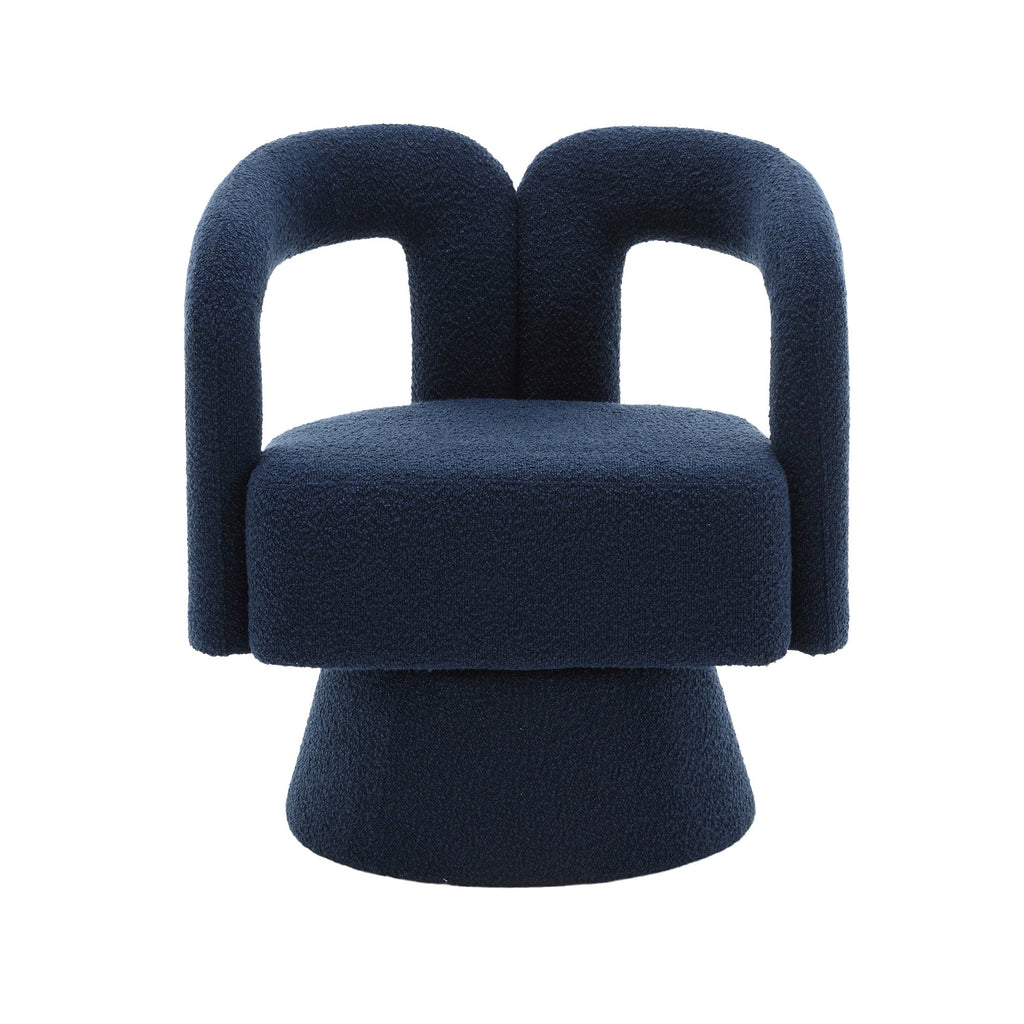 Fauteuils d'appoint pivotants à 360 degrés rembourrés Boucle de HOMEFUN