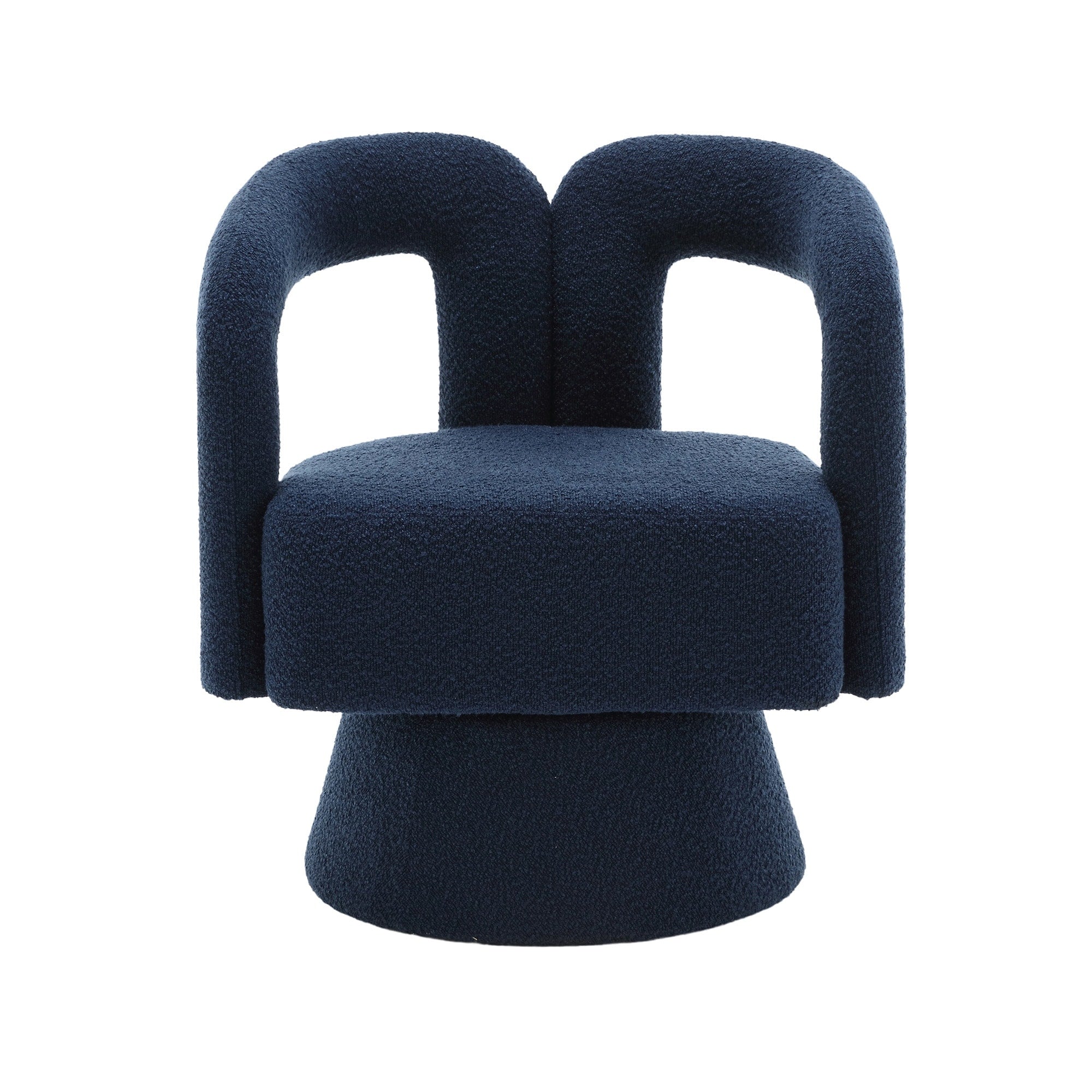 Fauteuils d'appoint pivotants à 360 degrés rembourrés Boucle de HOMEFUN