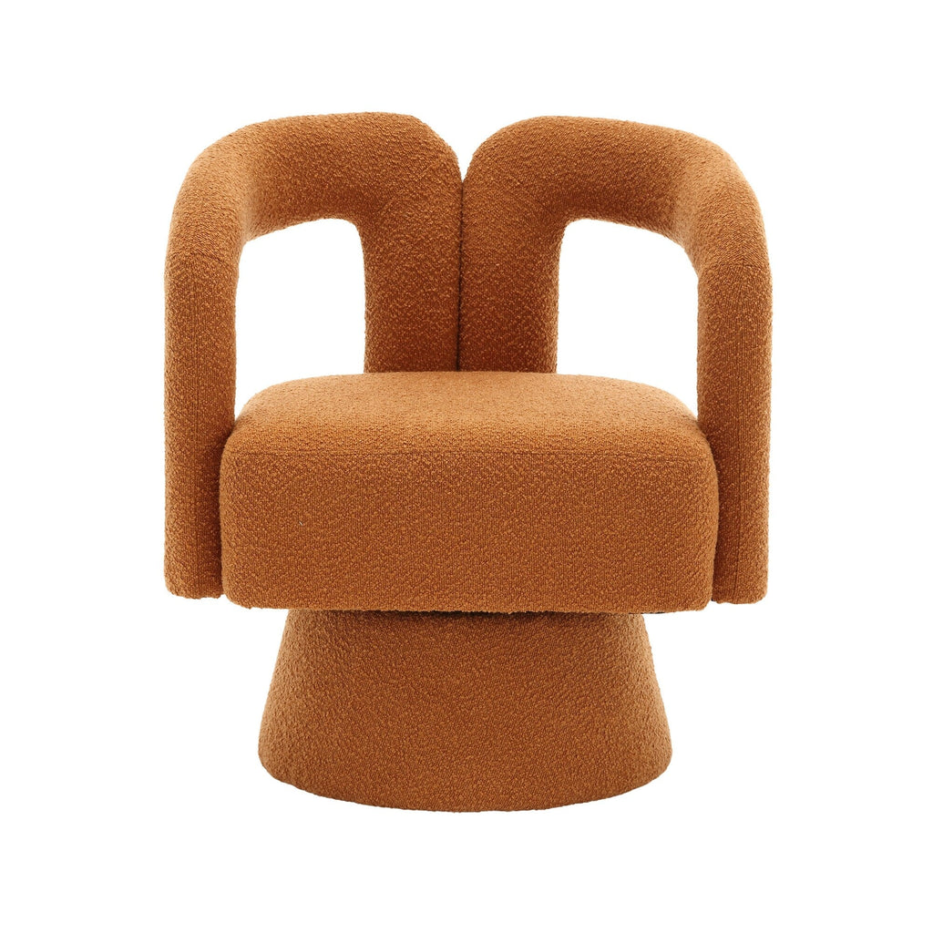 Fauteuils d'appoint pivotants à 360 degrés rembourrés Boucle de HOMEFUN