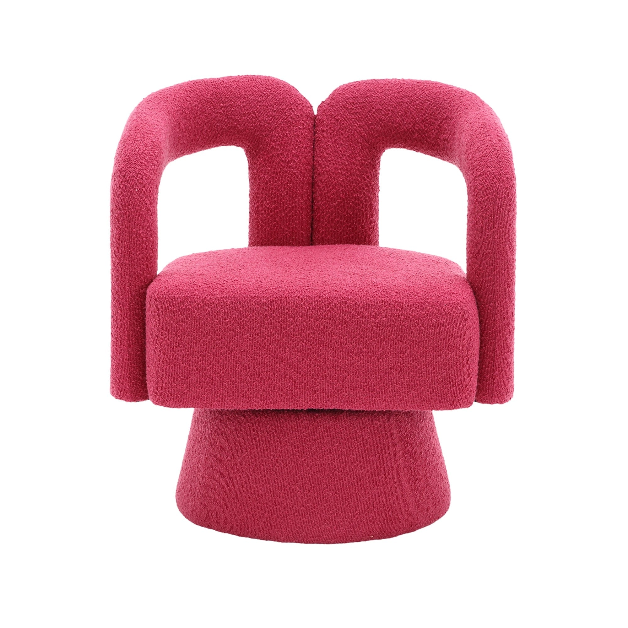 Fauteuils d'appoint pivotants à 360 degrés rembourrés Boucle de HOMEFUN