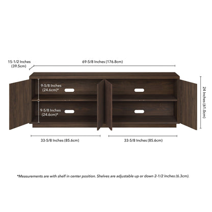 Hanson Rectangular TV Stand for TV's up to 75