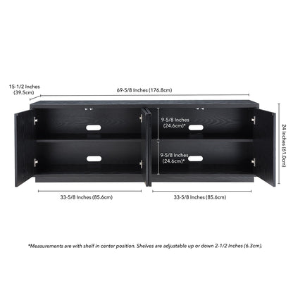 Hanson Rectangular TV Stand for TV's up to 75