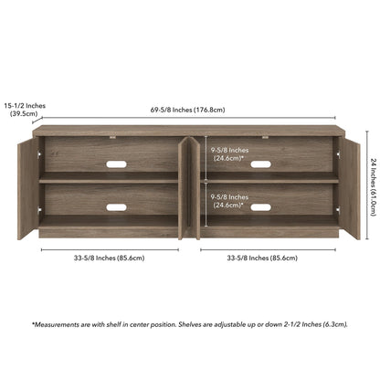 Hanson Rectangular TV Stand for TV's up to 75
