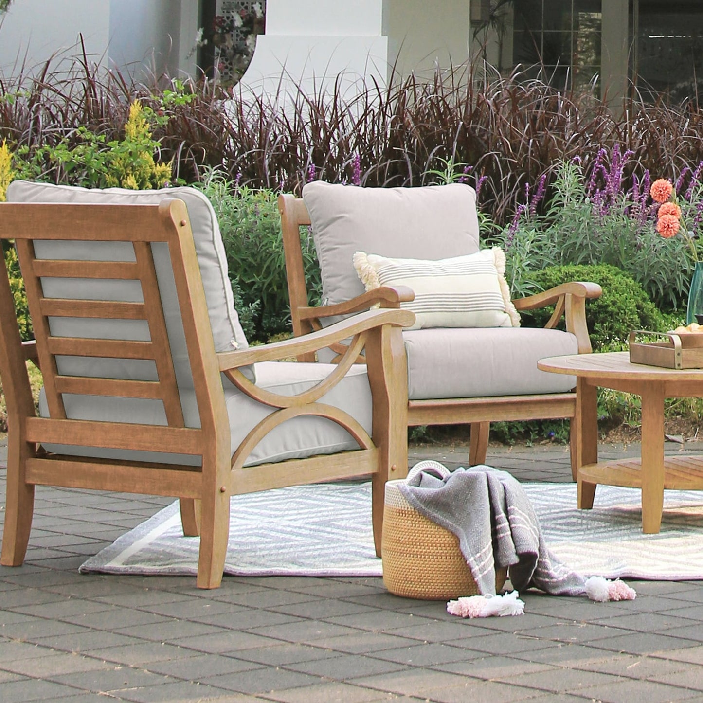 Cambridge Casual Lowell 5-piece Teak Patio Conversation Set
