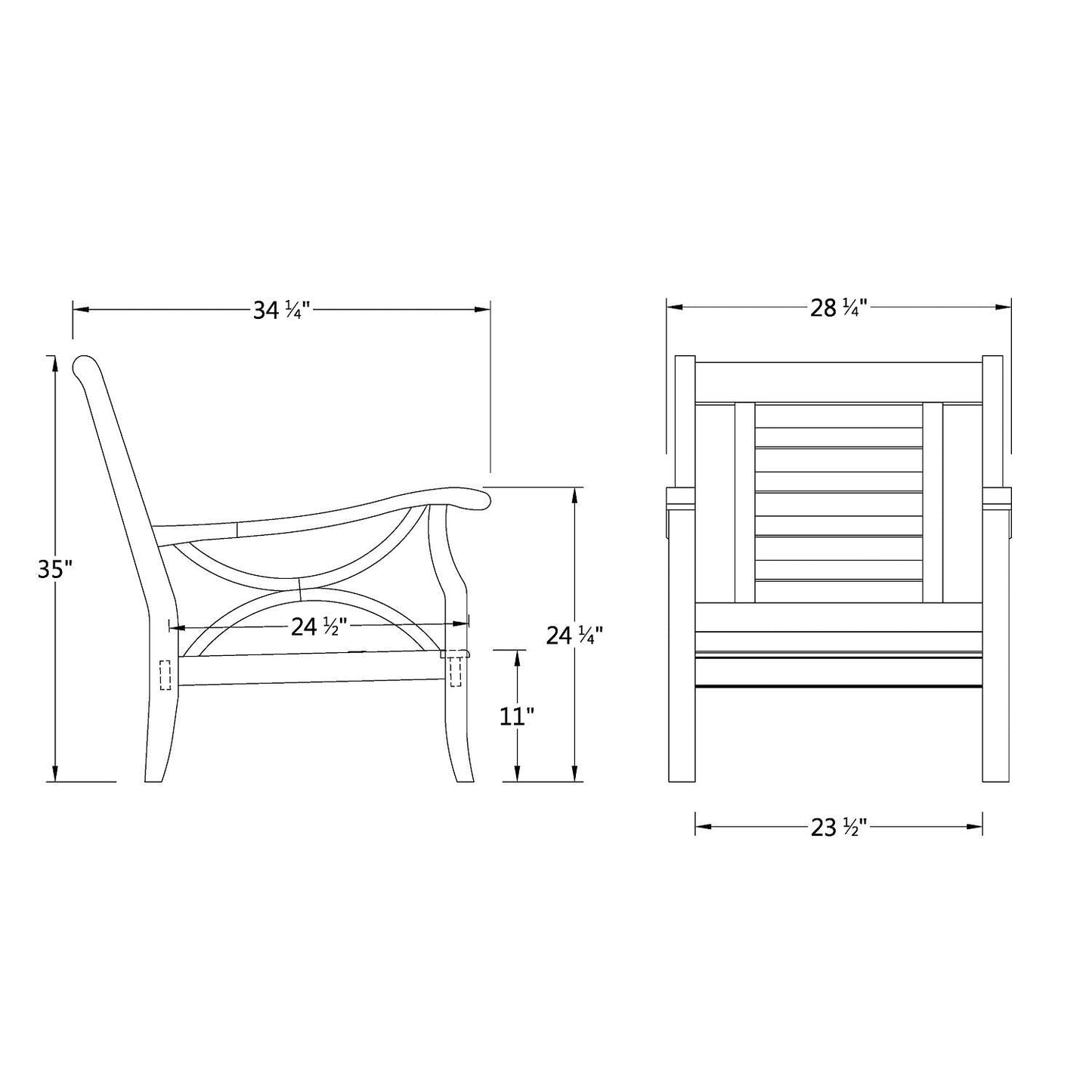 Cambridge Casual Lowell 5-piece Teak Patio Conversation Set