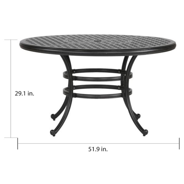 South Ponto 5-piece Aged Bronze Aluminum Round Dining Set with Swivel Chairs by Havenside Home