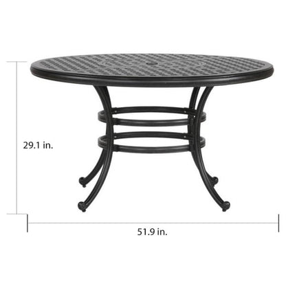 South Ponto 5-piece Aged Bronze Aluminum Round Dining Set with Swivel Chairs by Havenside Home