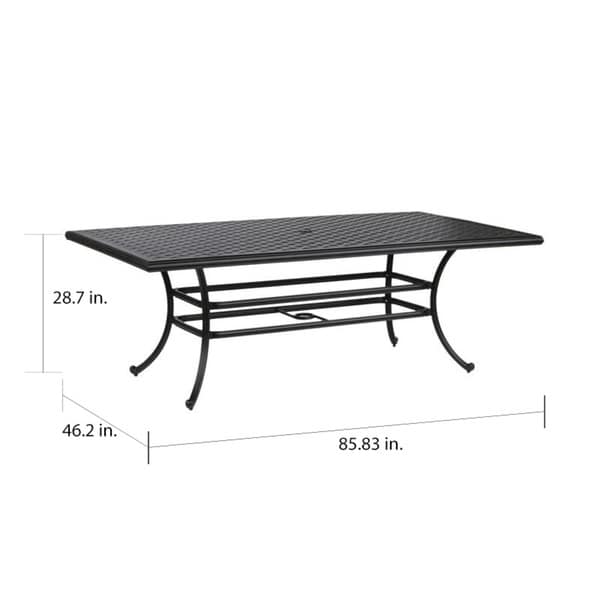 South Ponto 7-piece Aluminum Dining Set with Cushioned Swivel Chairs by Havenside Home