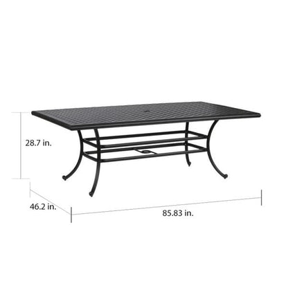 South Ponto 7-piece Aluminum Dining Set with Cushioned Swivel Chairs by Havenside Home