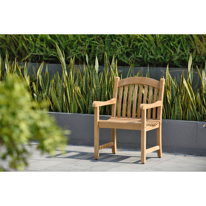 Amazonia 9 Piece FSC Solid Teak Jenther Outdoor Patio Dining Set - 9 Piece