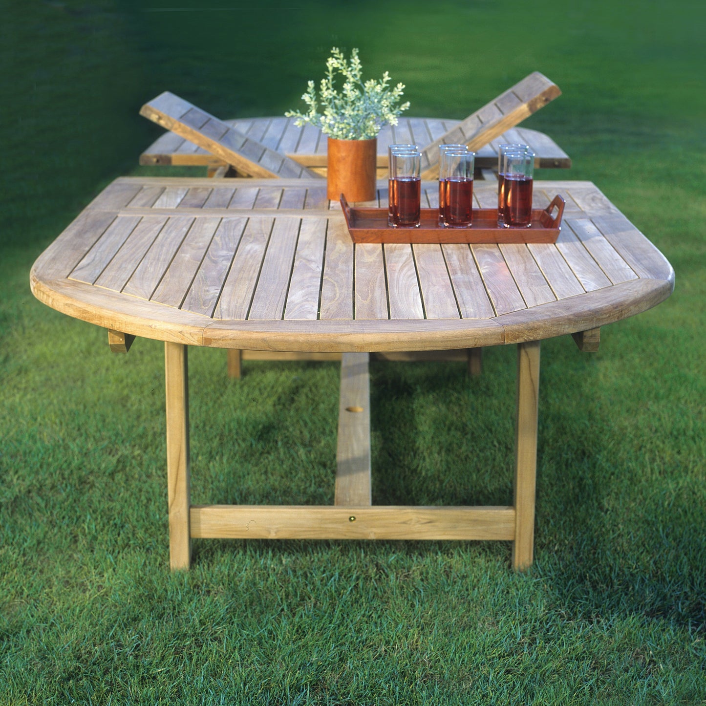 Amazonia FSC Teak Extendable Outdoor Patio Dining Set - 9piece