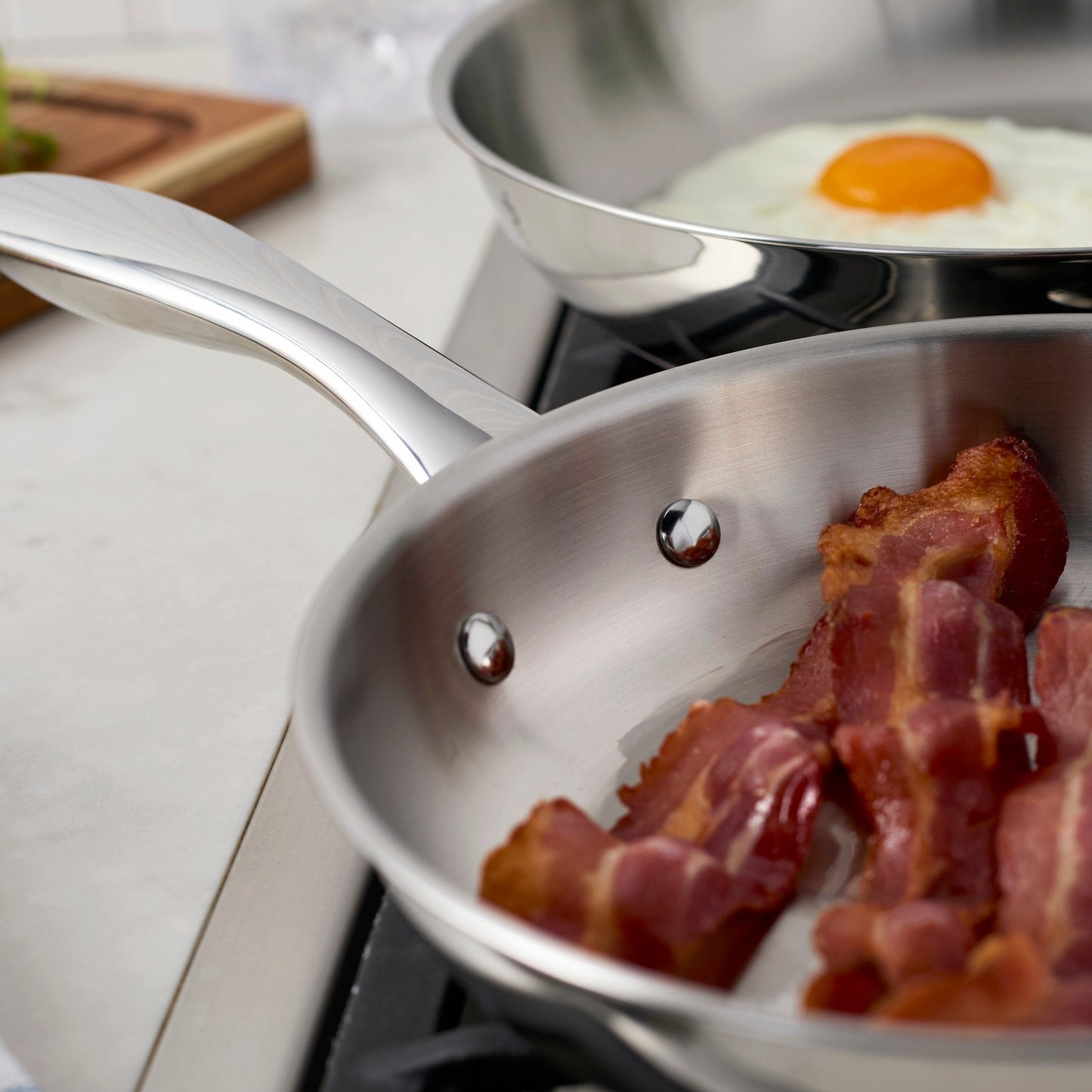 Henckels Aragon 2-pc Stainless Steel Fry Pan Set