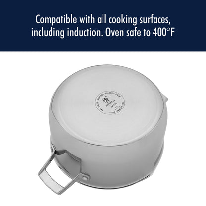 Henckels Clad H3 6-qt Stainless Steel Dutch Oven with Lid