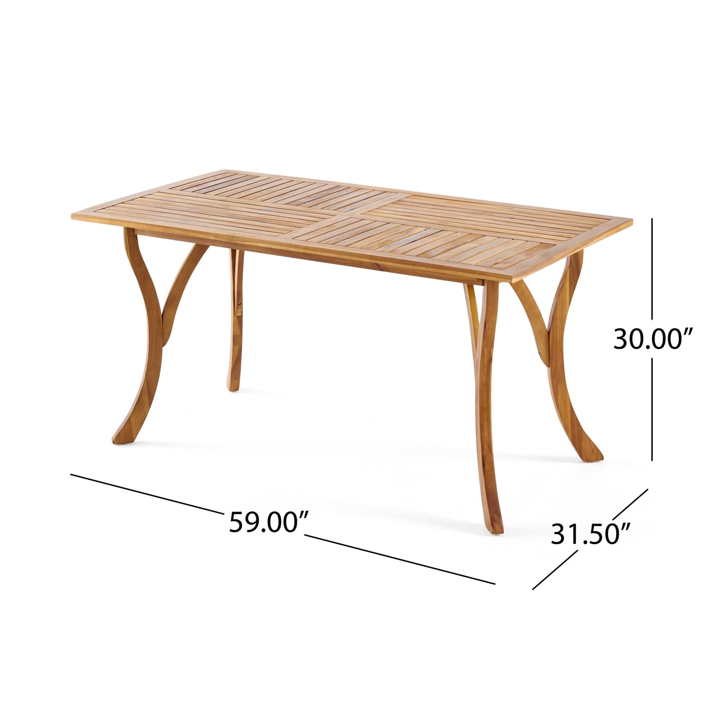 Holomn Outdoor 7-piece Acacia Wood Dining Set with Rope Chairs by Christopher Knight Home