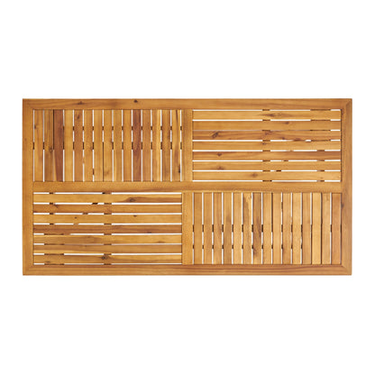 Holomn Outdoor 7-piece Acacia Wood Dining Set with Rope Chairs by Christopher Knight Home