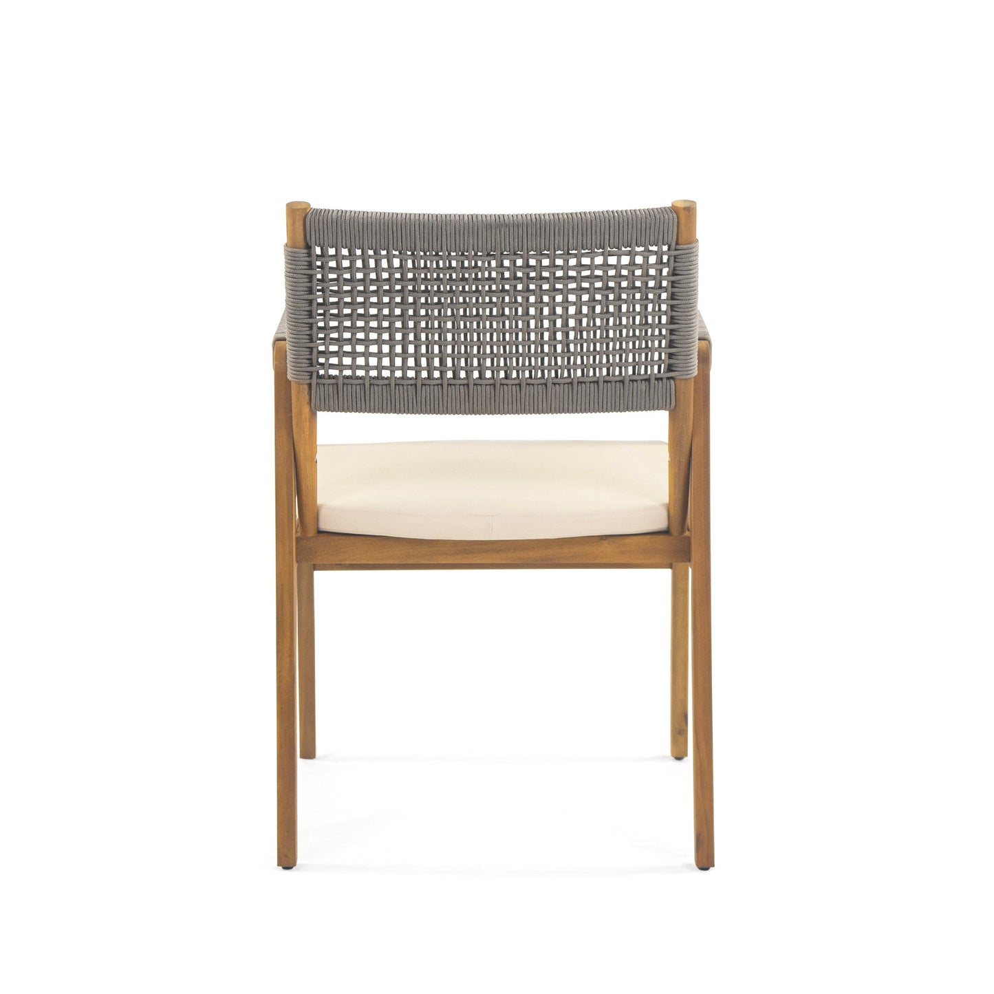 Holomn Outdoor 7-piece Acacia Wood Dining Set with Rope Chairs by Christopher Knight Home