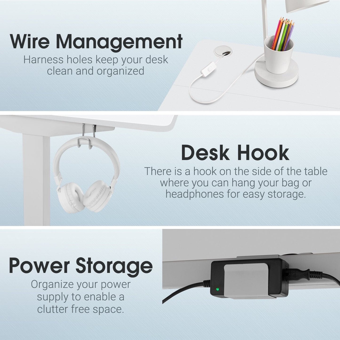 Homall Electric Height Adjustable Standing Office Desk