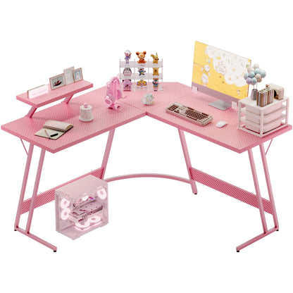 Homall L-Shaped Gaming Desk Computer Corner Desk Office Writing Desk