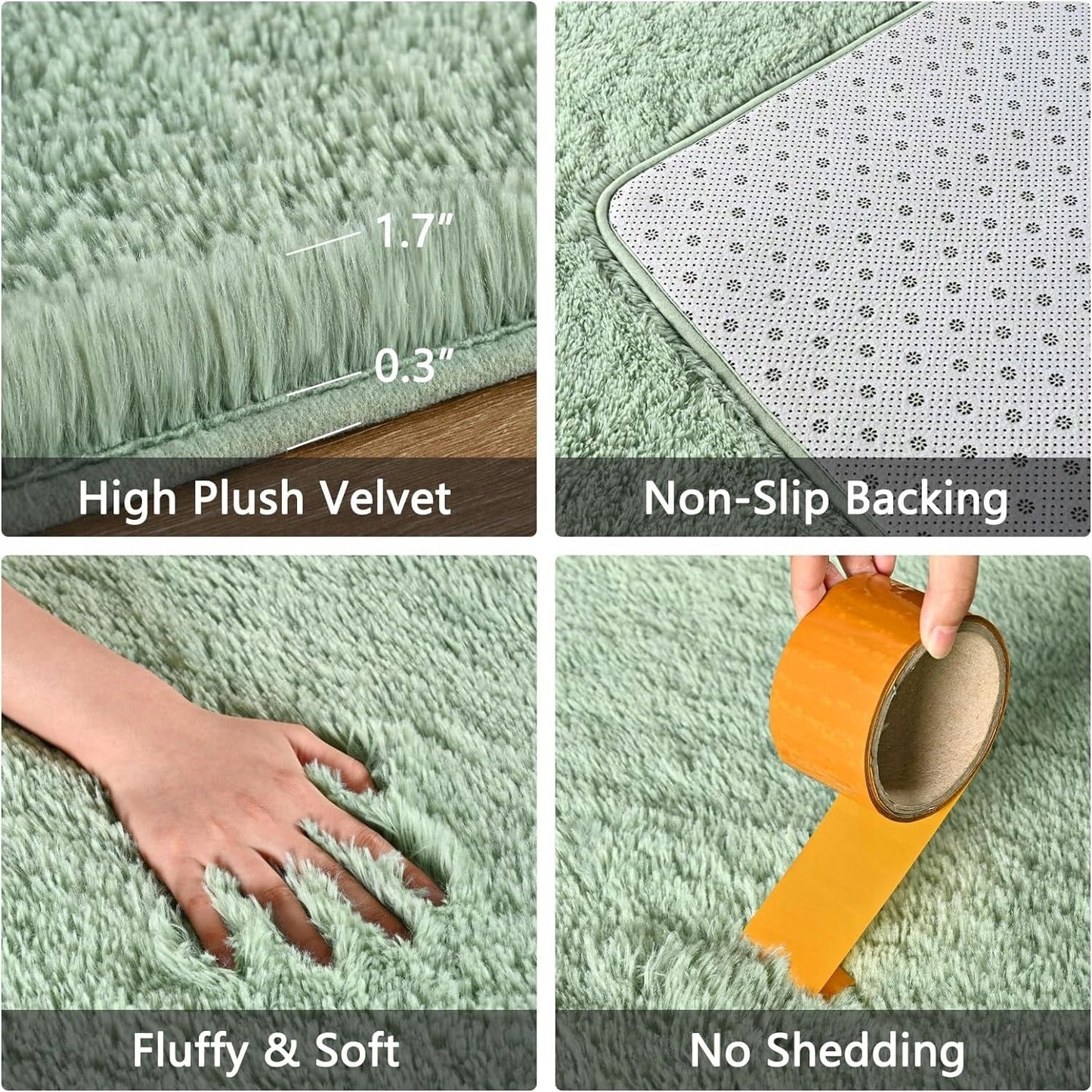 Large Size Home Decor Carpet Washable Nursery Area Rug - 8' x 10'