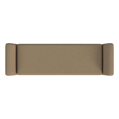 HomePop Modern Sherpa Storage Bench with Wood Legs