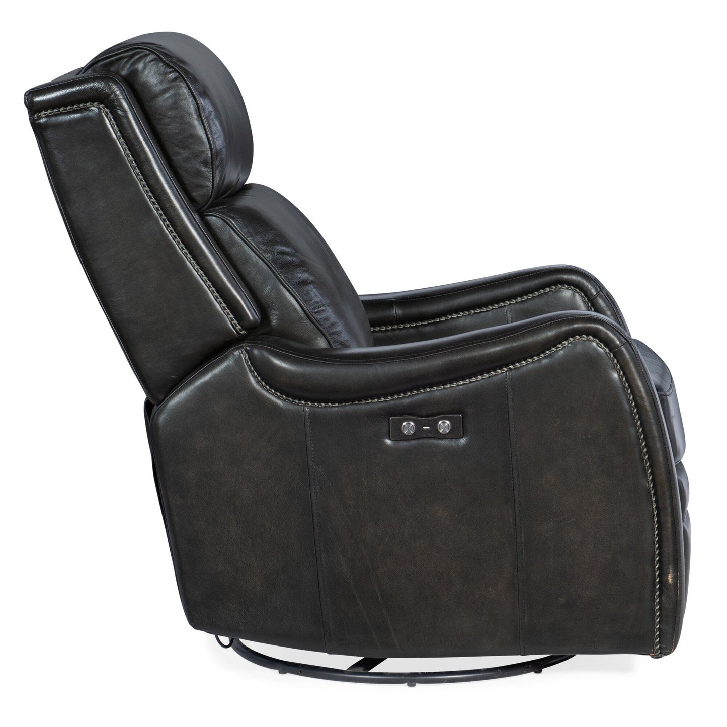 Hooker Furniture RC234-PSWGL Stark 28 Wide Leather Swivel Power