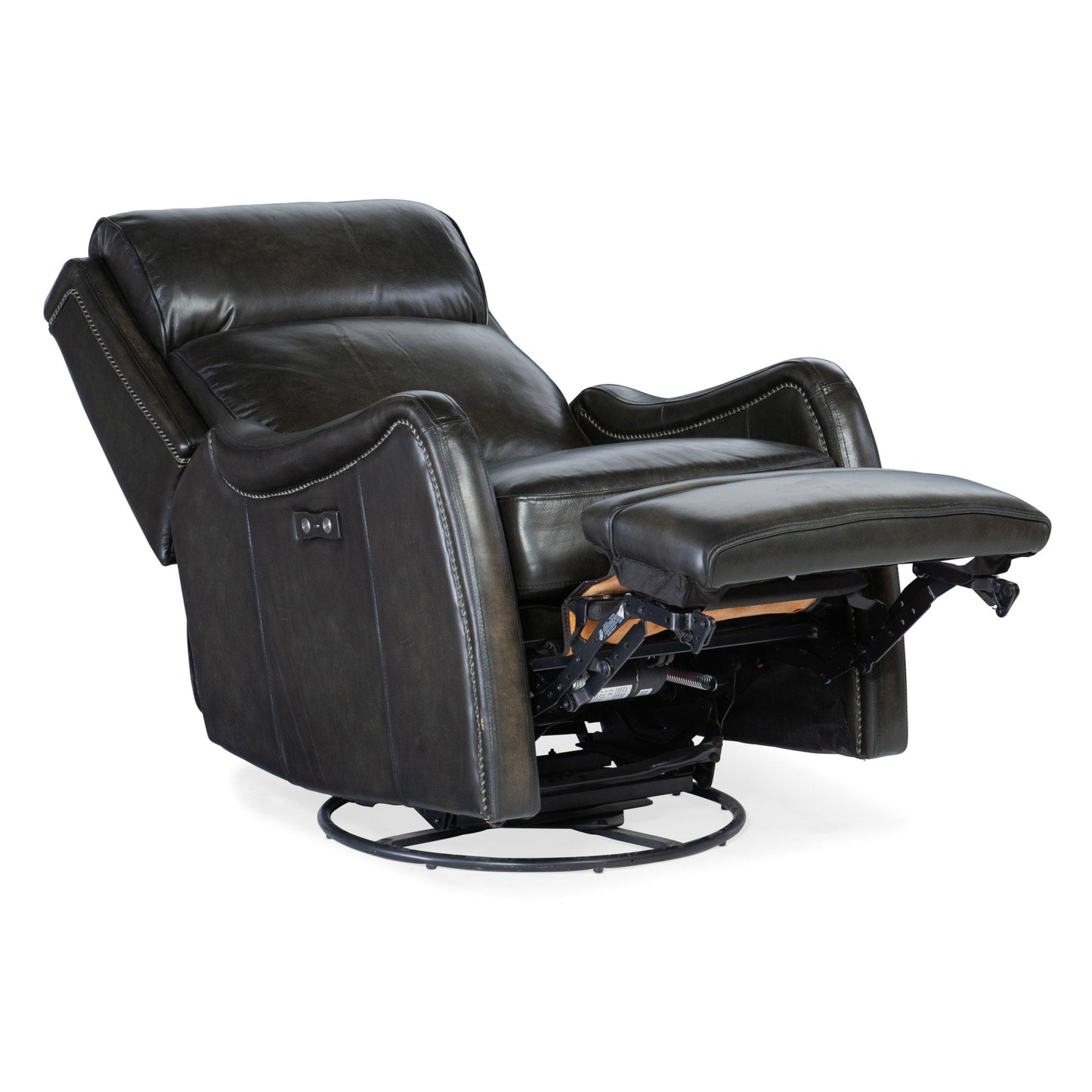 Hooker Furniture RC234-PSWGL Stark 28 Wide Leather Swivel Power
