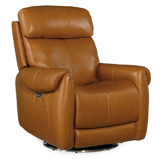 Hooker Furniture RC600-PHSZ Sterling 36 Wide Leather Swivel Power