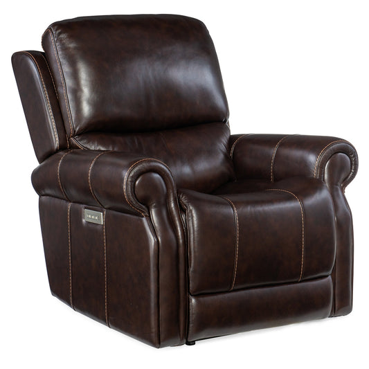 Hooker Furniture RC602-PHZL Eisley 39 Wide Leather Power Recliner