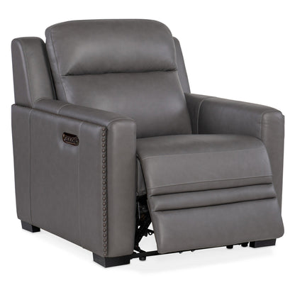 Hooker Furniture SS105-PHL1 McKinley 39 Wide Leather Power Recliner