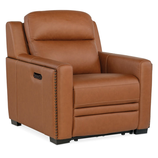 Hooker Furniture SS105-PHL1 McKinley 39 Wide Leather Power Recliner