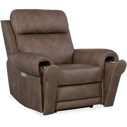 Hooker Furniture SS635-PHZL1 Duncan 43 Wide Metal Framed Leather