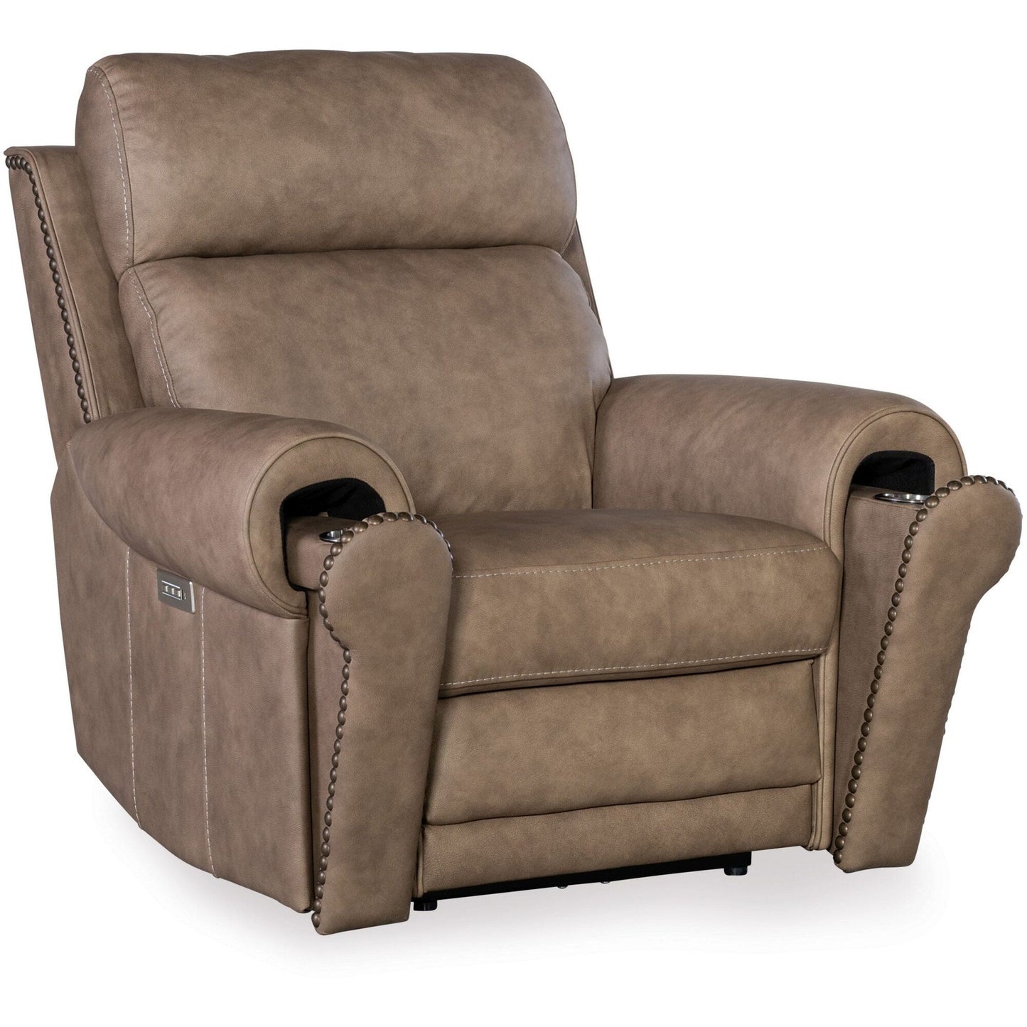 Hooker Furniture SS635-PHZL1 Duncan 43 Wide Metal Framed Leather