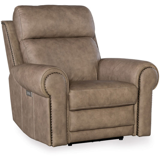 Hooker Furniture SS635-PHZL1 Duncan 43 Wide Metal Framed Leather