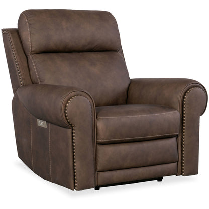 Hooker Furniture SS635-PHZL1 Duncan 43 Wide Metal Framed Leather