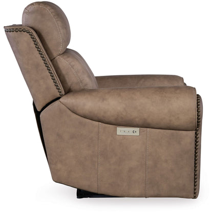 Hooker Furniture SS635-PHZL1 Duncan 43 Wide Metal Framed Leather