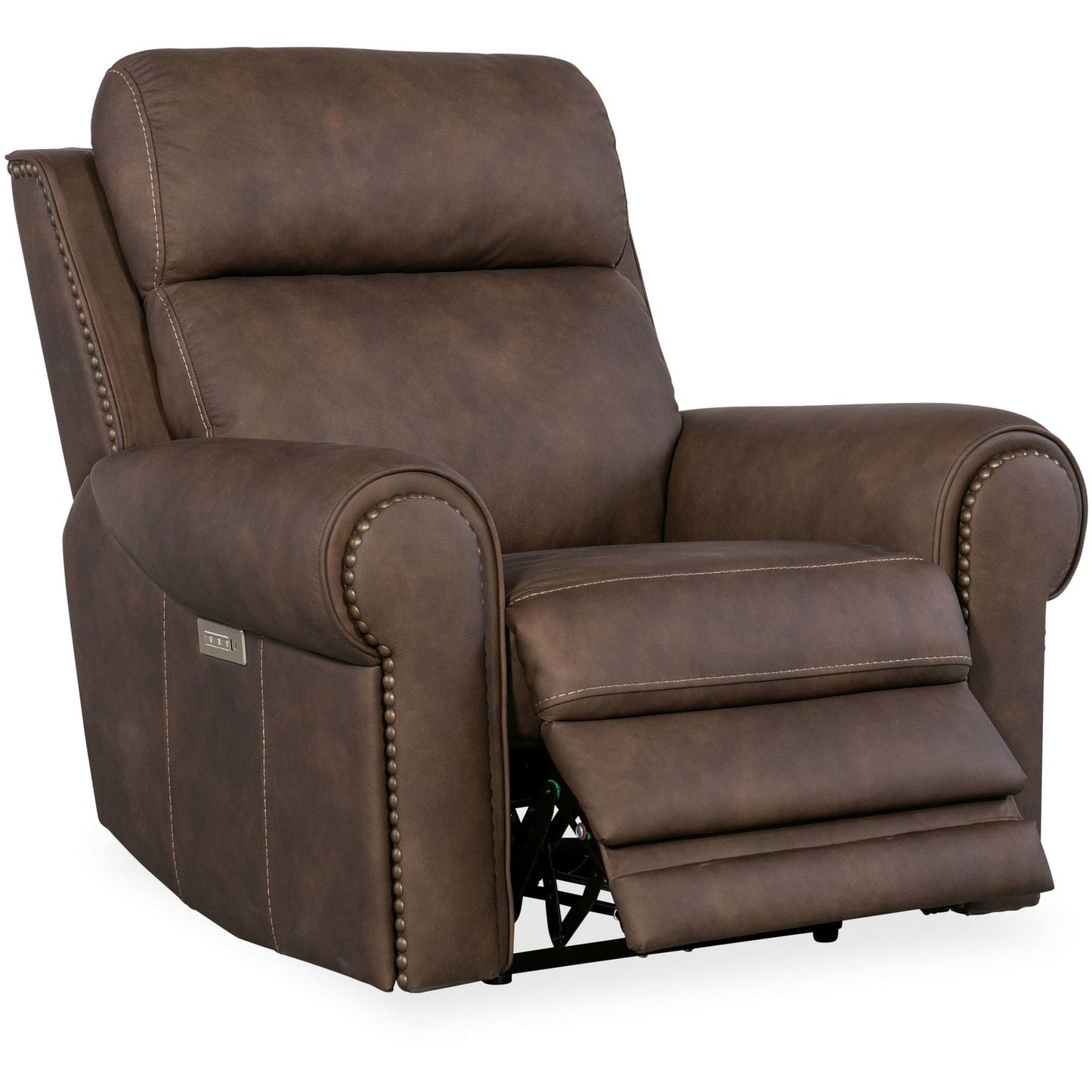 Hooker Furniture SS635-PHZL1 Duncan 43 Wide Metal Framed Leather