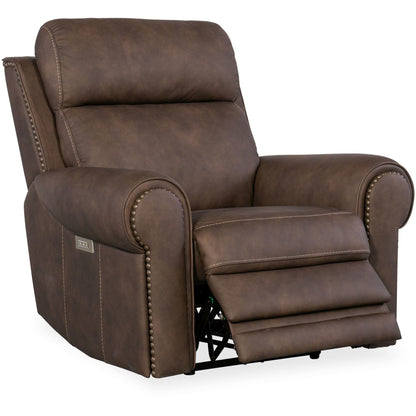 Hooker Furniture SS635-PHZL1 Duncan 43 Wide Metal Framed Leather