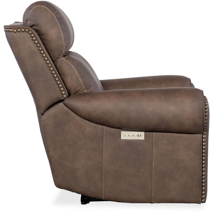 Hooker Furniture SS635-PHZL1 Duncan 43 Wide Metal Framed Leather
